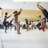 Color Purple cast rehearse