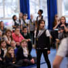 Responding to the RSC’s teaching: pupils watching an RSC First Encounters: Romeo and Juliet production
