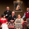 Hannah Blaikie (Elizabeth Hartley-Trumpington), David Gilbrook (Bunting the butler), Nicholas Briggs (Inspector Pratt), Juliette Strobel (Dorothy) and David Osmond (Pierre Marceau)