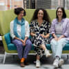 Birmingham Hippodrome’s new work and artist development team: Anna Himali Howard, Sophia Griffin and Maria-Magdalena Mineva
