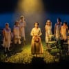 Bessie Carter as Vivie Warren (centre) and cast