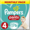 PAMPERS - Monthly Pack Pants Βρακάκι No4 (9-15kg) - 176τμχ