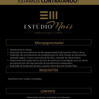 Vaga Emprego Designer de sobrancelhas Vila Olímpia SAO PAULO São Paulo CLÍNICA DE ESTÉTICA / SPA Estúdio Mais