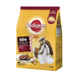 Pedigree เพดดีกรี อาหารเม็ด สำหรับสุนัขพันธุ์เล็ก รสตับย่าง 2.7 kg