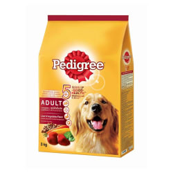 Pedigree เพดดีกรี อาหารเม็ด สำหรับสุนัขโต รสตับและผัก 3 kg
