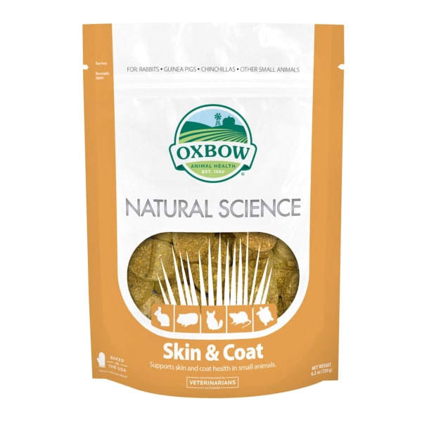 Oxbow Natural Science อาหารเสริม สำหรับสัตว์เล็ก สูตรบำรุงผิวหนังและขน 120 g_62
