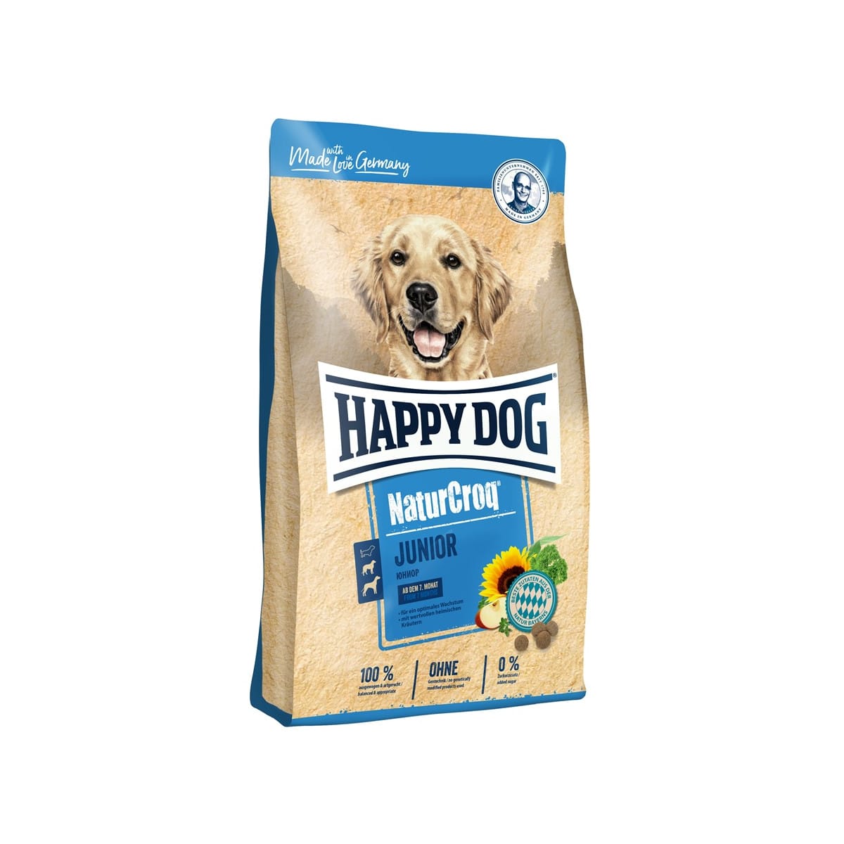 Happy Dog แฮปปี้ด็อก อาหารสุนัข แบบเม็ด สำหรับลูกสุนัข เนเชอร์คร็อก จูเนียร์