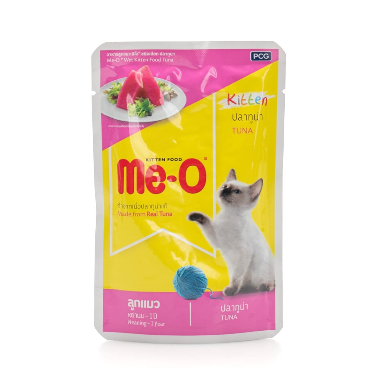 Me-O มีโอ เพาซ์อาหารลูกแมว รสปลาทูน่า 80 G | Pet 'N Me