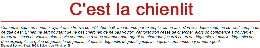 Les origines de la Chienlit