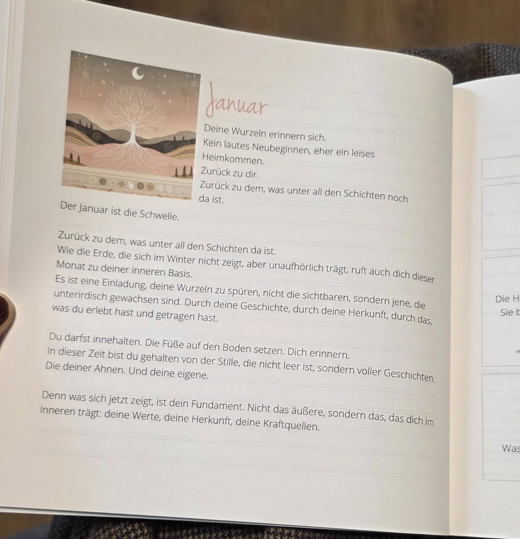 Januarseite aus dem Tagebuch