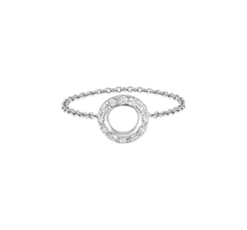 Chain Ring Idole De Christofle Or Et Diamants White Gold