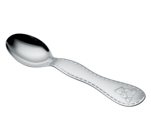 silver plated baby spoon