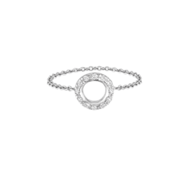 Chain Ring Idole De Christofle Or Et Diamants White Gold