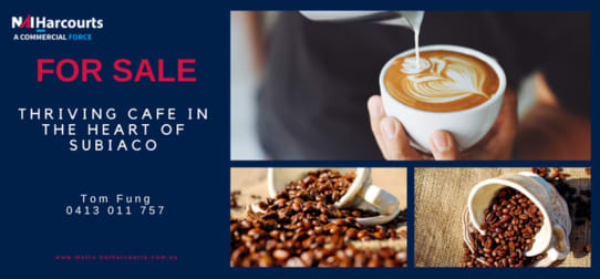 Cafe & Coffee Shop  business for sale in Subiaco - Image 1