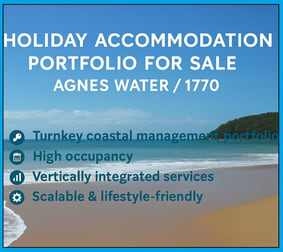 Accommodation & Tourism  business for sale in Agnes Water - Image 1