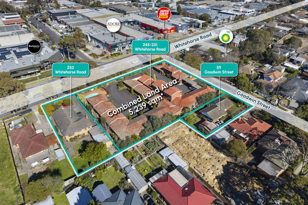 245-251 & 253 Whitehorse Road & 59 Goodwin Street Blackburn VIC 3130 - Image 1