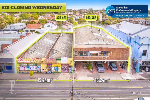 Click to view all images 479-481 and 483-485 Lygon Street Brunswick East VIC 3057 - Image 1