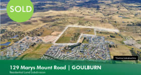 Development / Land commercial property sold at 129 Marys Mount Road Goulburn NSW 2580