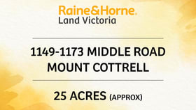 Rural / Farming commercial property for sale at 1149-1173 Middle Road Mount Cottrell VIC 3024