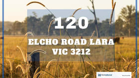 Rural / Farming commercial property for sale at 120 Elcho Road Lara VIC 3212