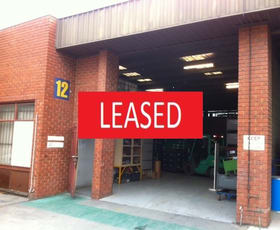 Factory, Warehouse & Industrial commercial property leased at 12/5-13 Elma Road Cheltenham VIC 3192