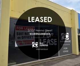 Shop & Retail commercial property leased at 2/107 Henna Street Warrnambool VIC 3280