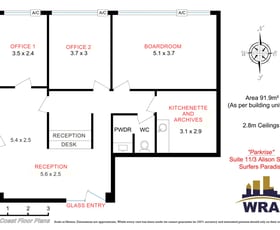 Offices commercial property leased at Suite 11/3 Alison Street Surfers Paradise QLD 4217