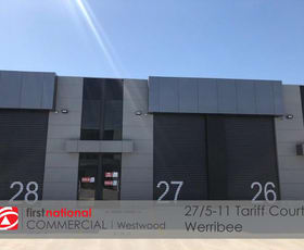 Factory, Warehouse & Industrial commercial property leased at 27/5-11 Tariff Court Werribee VIC 3030