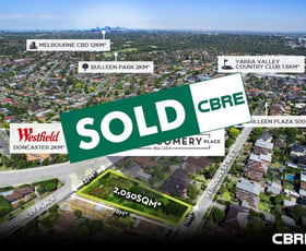 Development / Land commercial property sold at 5-7 Montgomery Place Bulleen VIC 3105