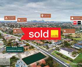 Development / Land commercial property sold at 446 Buckley Street Essendon West VIC 3040