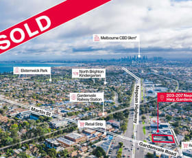 Showrooms / Bulky Goods commercial property sold at 203-207 Nepean Highway Gardenvale VIC 3185