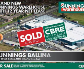 Shop & Retail commercial property sold at Corner River Street & Horizon Drive Ballina NSW 2478