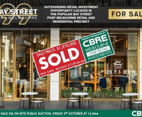 Shop & Retail commercial property sold at 99 Bay Street Port Melbourne VIC 3207