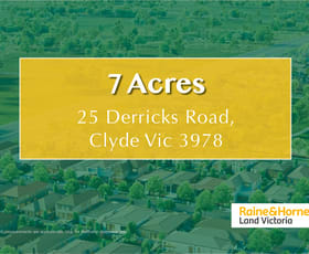 Rural / Farming commercial property sold at 25 Derricks Road Clyde VIC 3978