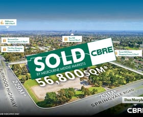 Development / Land commercial property sold at 353-383 Burwood Highway Forest Hill VIC 3131