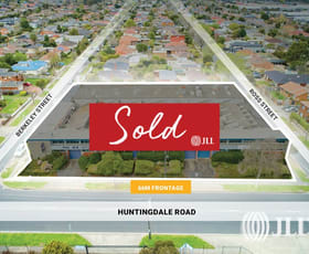 Development / Land commercial property sold at 256-262 Huntingdale Road Huntingdale VIC 3166