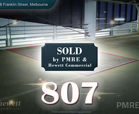 Parking / Car Space commercial property sold at 807/58 Franklin Street Melbourne VIC 3000