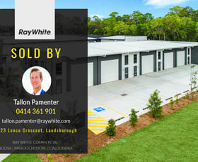 Factory, Warehouse & Industrial commercial property sold at 2/23 Lenco Crescent Landsborough QLD 4550