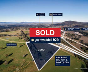Development / Land commercial property sold at Cnr Hume Highway & Davey Road Albury NSW 2640