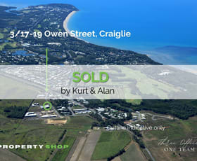 Showrooms / Bulky Goods commercial property sold at 3/17-19 Owen Street Craiglie QLD 4877