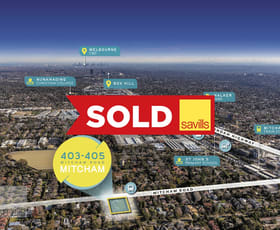 Development / Land commercial property sold at 403-405 Mitcham Road Mitcham VIC 3132