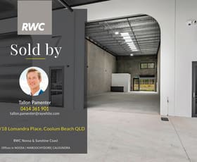 Factory, Warehouse & Industrial commercial property sold at Unit 7/18 Lomandra Place Coolum Beach QLD 4573