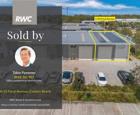 Factory, Warehouse & Industrial commercial property sold at Unit 4/10 Focal Avenue Coolum Beach QLD 4573
