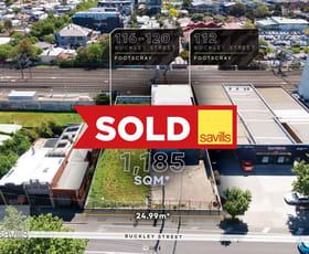 Development / Land commercial property sold at 112 & 116-120 Buckley Street Footscray VIC 3011
