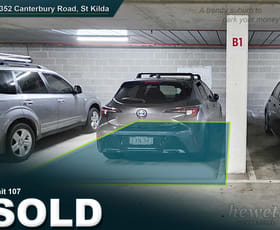 Parking / Car Space commercial property sold at 107/352 Canterbury Road St Kilda VIC 3182