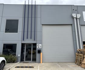 Factory, Warehouse & Industrial commercial property for sale at Unit 12/75 Endeavour Way Sunshine West VIC 3020