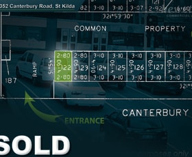 Parking / Car Space commercial property sold at 122/352 Canterbury Road St Kilda VIC 3182