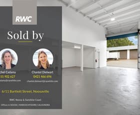 Factory, Warehouse & Industrial commercial property sold at 6/11 Bartlett Road Noosaville QLD 4566