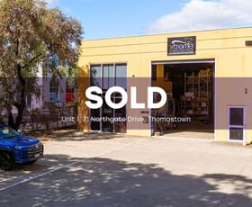 Factory, Warehouse & Industrial commercial property for sale at 1/71 Northgate Drive Thomastown VIC 3074