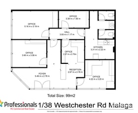 Offices commercial property sold at 1/38 Westchester Road Malaga WA 6090